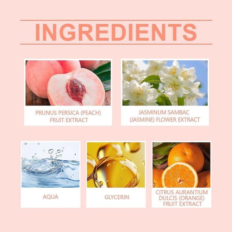 Peach Perfume Spray Is A Refreshing And Long-Lasting Fruity Scent With A Delicate And Refreshing Fruity Aroma. It Is A Charming Perfume Spray