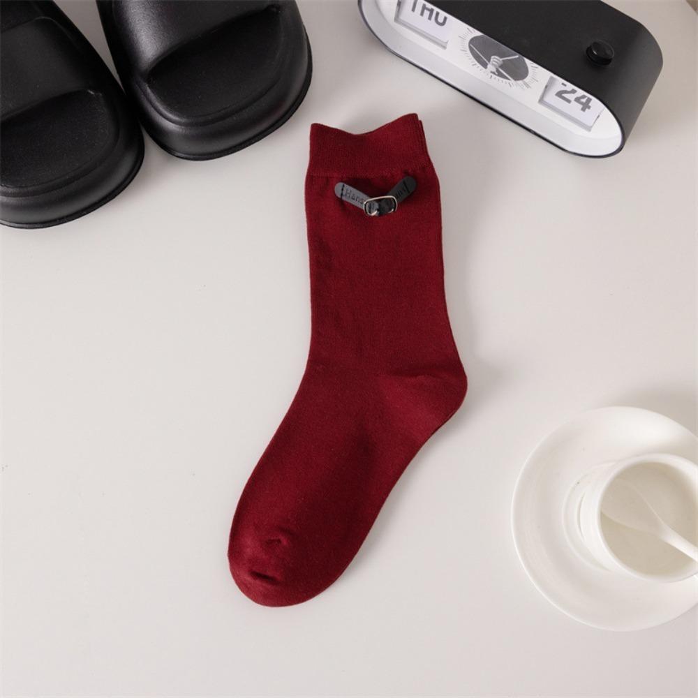 Sweat-absorbing Winter Compression Stocking Breathable Female Hosiery New Middle Tube Socks Women