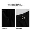 LILY wool black wide leg pants long pants