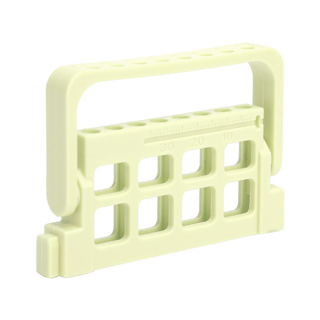 Держатель эндодонтических файлов с 8 отверстиями, подставка для боров, стоматологические аксессуары, светло-желтый