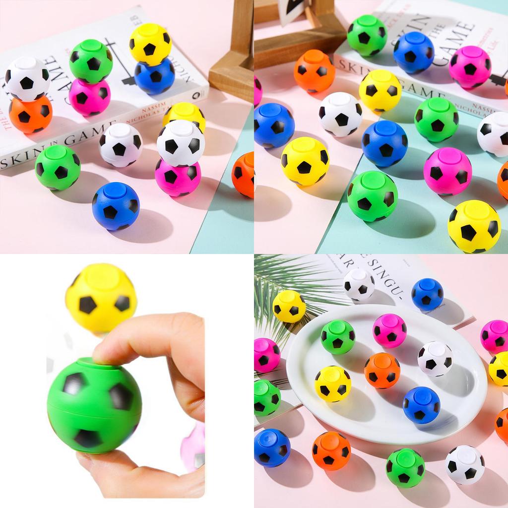 Креативный разноцветный пластиковый гироскоп в форме футбольного мяча, детская игрушка для маленьких детей