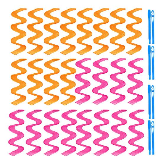 12/24 шт 25/45/65 см волнистые бигуди без нагрева с крючком для укладки многоразовые портативные женские