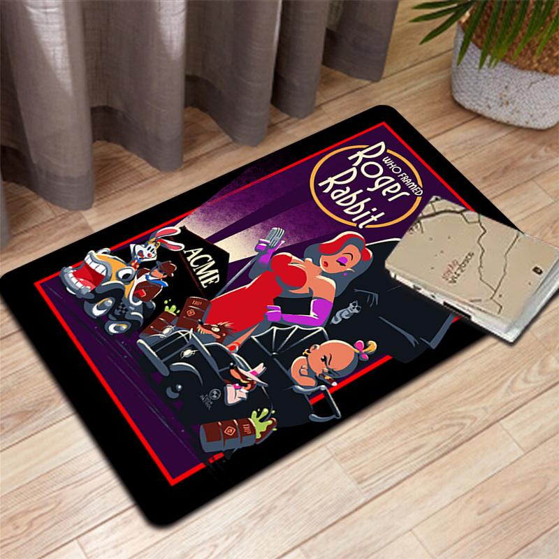 Who Framed Roger Rabbit Rug Floor Mat for Living Room or Bedroom Soft and Comfortable Carpet a Gift for Birthday and Holiday.
