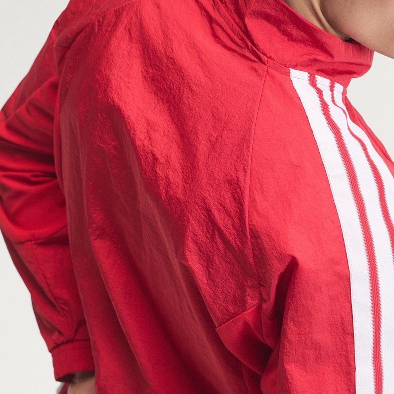 adidas Мужская куртка с воротником-стойкой и длинным рукавом с логотипом Манчестер Юнайтед Куртка мужская KV6731