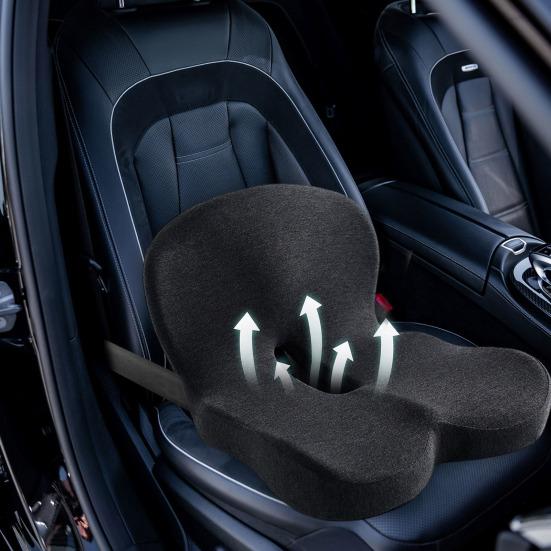 Подушка на сиденье водителя грузовика Подушка для спины из пены с памятью с регулируемым ремнем Эргономичная