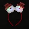 Christmas Luminous Adult Children's Decorative Headband Santa Claus Snowman Deer Luminous Headband Decoration Children's Gift