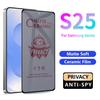 Samsung Galaxy S22 S23 S24 S25 Plus Note 20 Ultra Matte Privacy Flexible Ceramics Tempered Glass Screen Protector