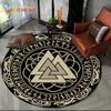 Viking Valknut Yggdrasil Tree of Life круглый ковер, ковер для гостиной, спальни, дивана, декор игровой комнаты, нескользящий напольный коврик