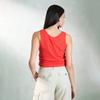Virgio Женский укороченный топ без рукавов Slim Fit Scoop