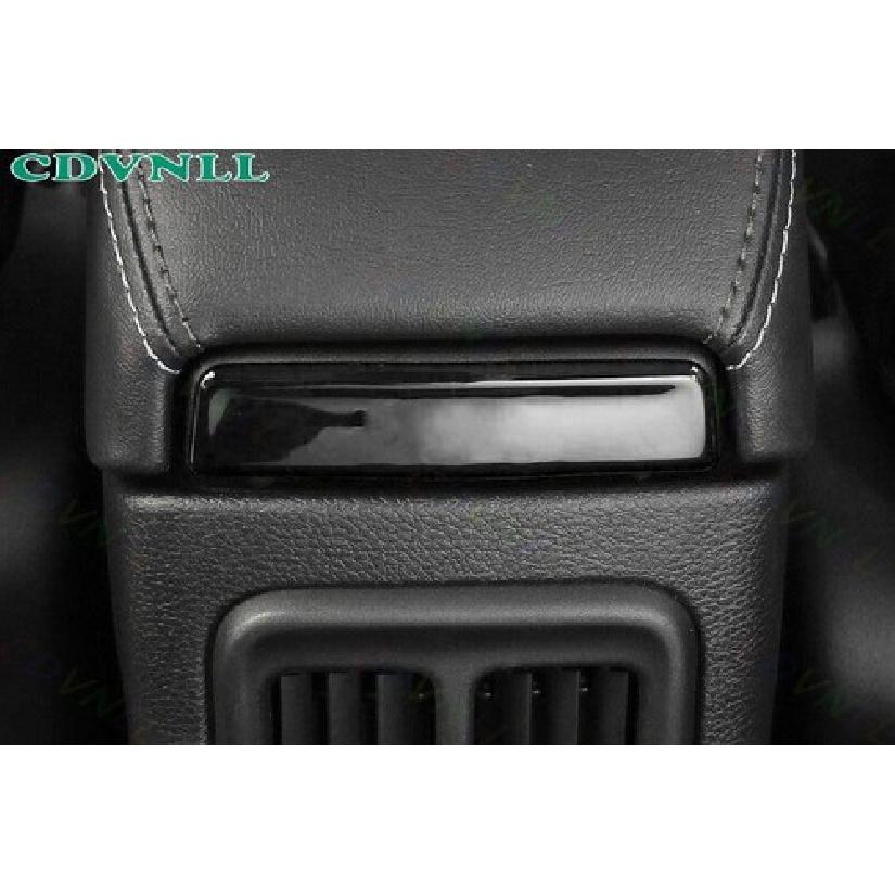 Central Console Armrest Box Panel Trim For Jeep Compass 2017- Bright Black