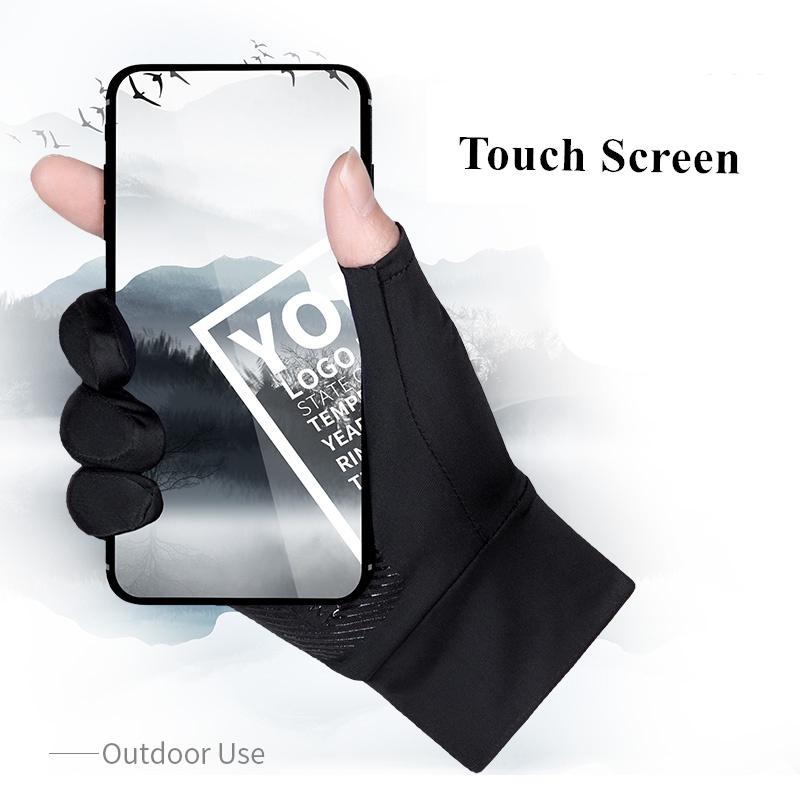 Летние перчатки для рыбалки для мужчин, нескользящие солнцезащитные перчатки из ледяного шелка, велосипедные перчатки, тонкие анти-УФ-лучи, спортивные мотоциклетные перчатки для спорта на открытом воздухе