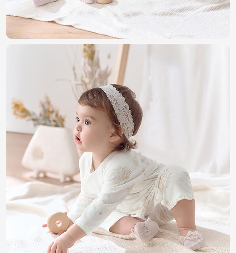 David Bella's newborn baby clothes for spring, female baby's newborn jumpsuit, male baby's crawling suit
