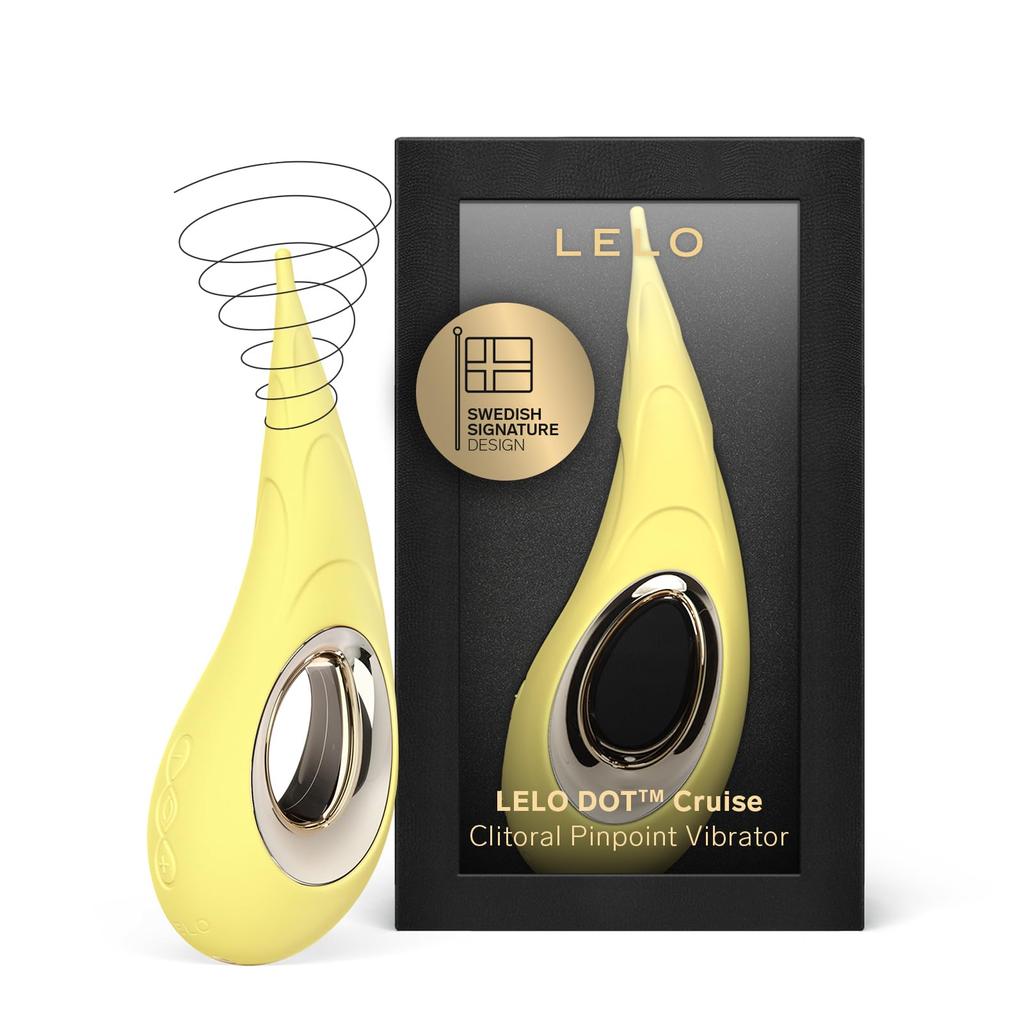LELO DOT Cruise Высокочастотный клиторальный вибратор с эллиптическим 8-точечным вибратором с технологией круиз-контроля Motion, (Лимонный сорбет)