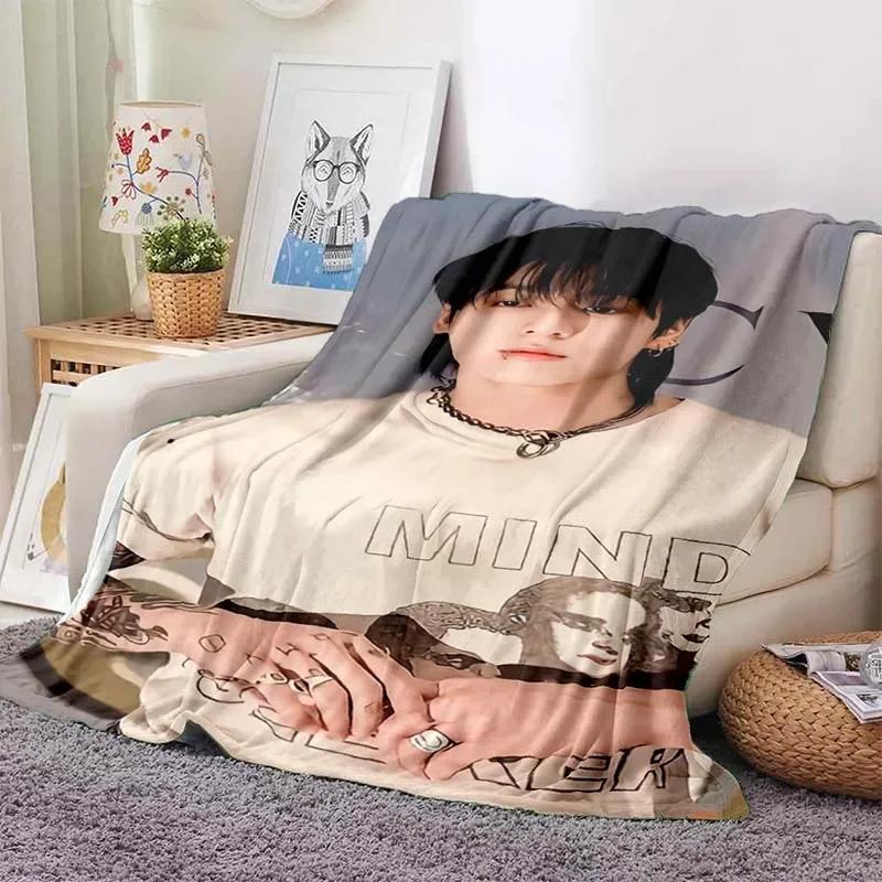 3DМужчина знаменитость J-Jung Kook принтованное одеяло гостиная диван одеяло спальня украшение одеяло фланель мягкий теплый настраиваемый