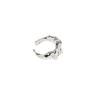 S925 Silver Ring with Irregular Texture, Cast Ring, Fashionable and Simple Open Finger, Super Cool Design Jewelry, Tail Ring