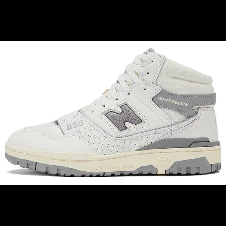 Aimé Leon Dore x New Balance 650 Унисекс Белые Серые Средние Ретро Баскетбольные Кроссовки BB650RA1