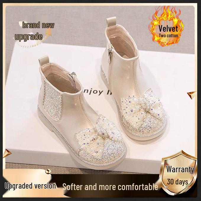 Девичьи кожаные ботинки Martin на велюровой подкладке 2025 - Модные короткие хлопковые ботинки для осени/зимы