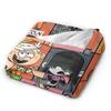 L-Loud Houses Family Cartoon Plush Throw Blanket For Couch Chair Sofa Bed Airplane Travel Flannel Bedspread Bed Cover