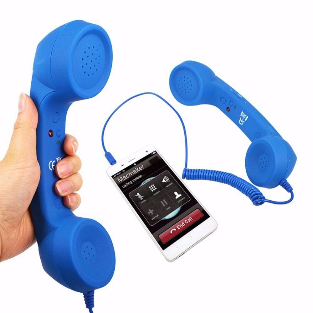 Call Receiver Retro Phone Handset Radiation Proof Wired Headphones Telephone Handset Computers