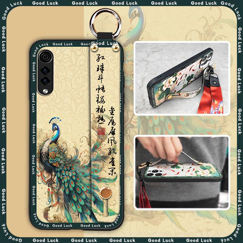 Водонепроницаемый чехол для телефона в китайском стиле для LG Velvet 4G/5G, ремешок на запястье, браслет, противоударный, пыленепроницаемый, кольцо-держатель для телефона