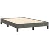 Maison Exclusive - Sommier à lattes de lit et matelas gris foncé 120x190cm velours