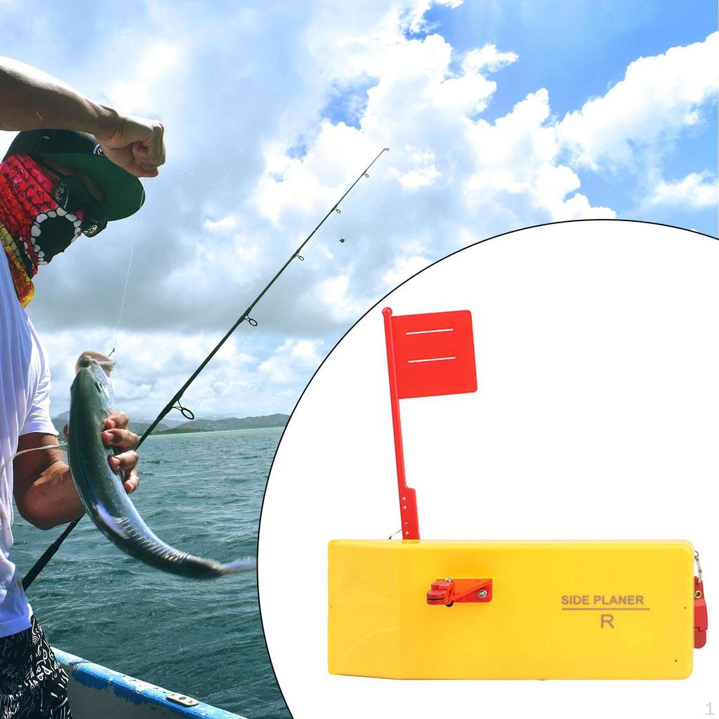 Fishing Planer Board Inline Side Clip Heavy Duty Offshore Gear Trolling River Quick Grip