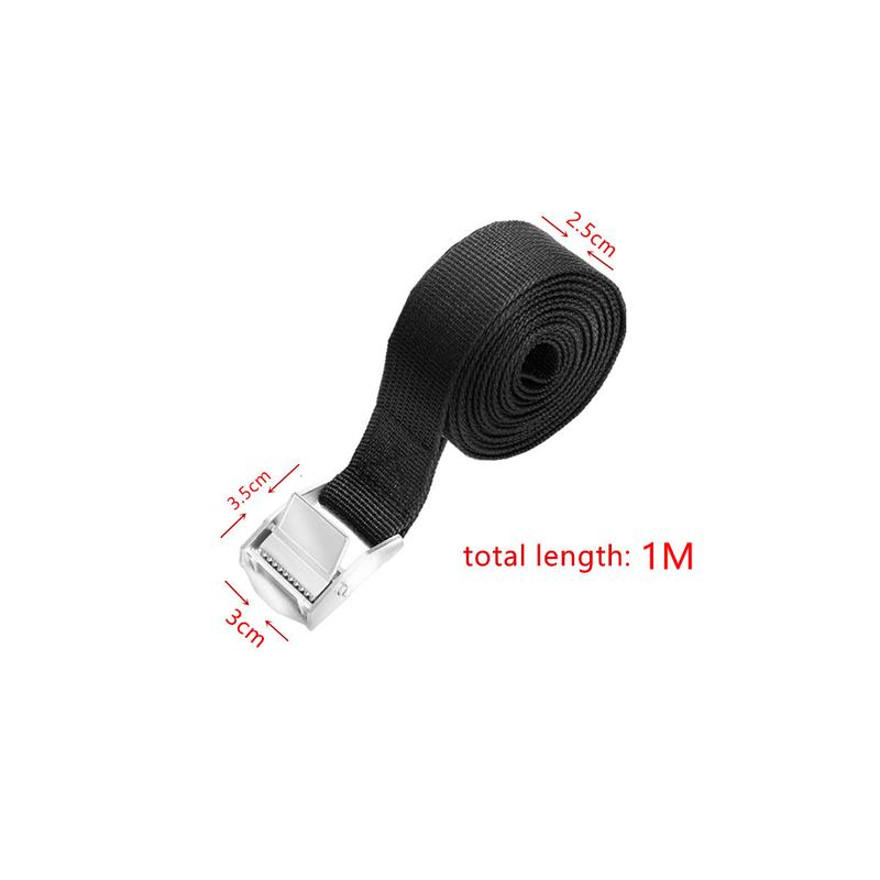 6-piece snap fastening straps 2.5m x 1m zinc alloy binding straps for cargo fixation straps