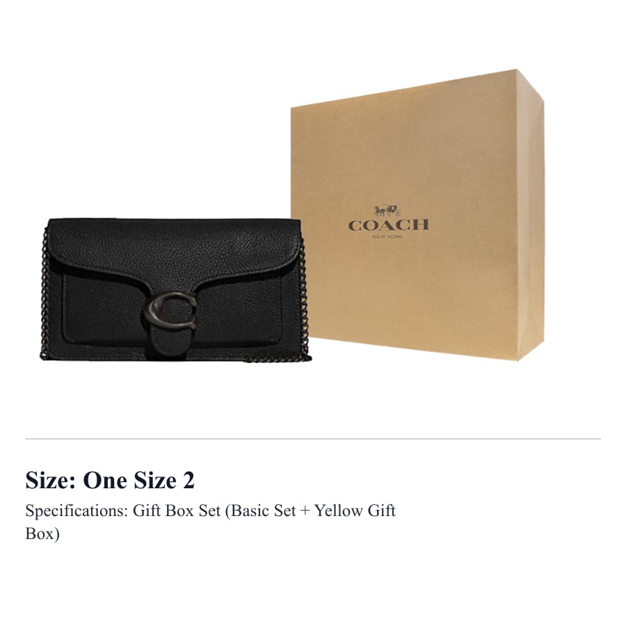 COACH Tabby Pebble Texture Cow Leather Shoulder Bag, Crossbody Bag, Clutch Small Women's Black CE772-V5BLK