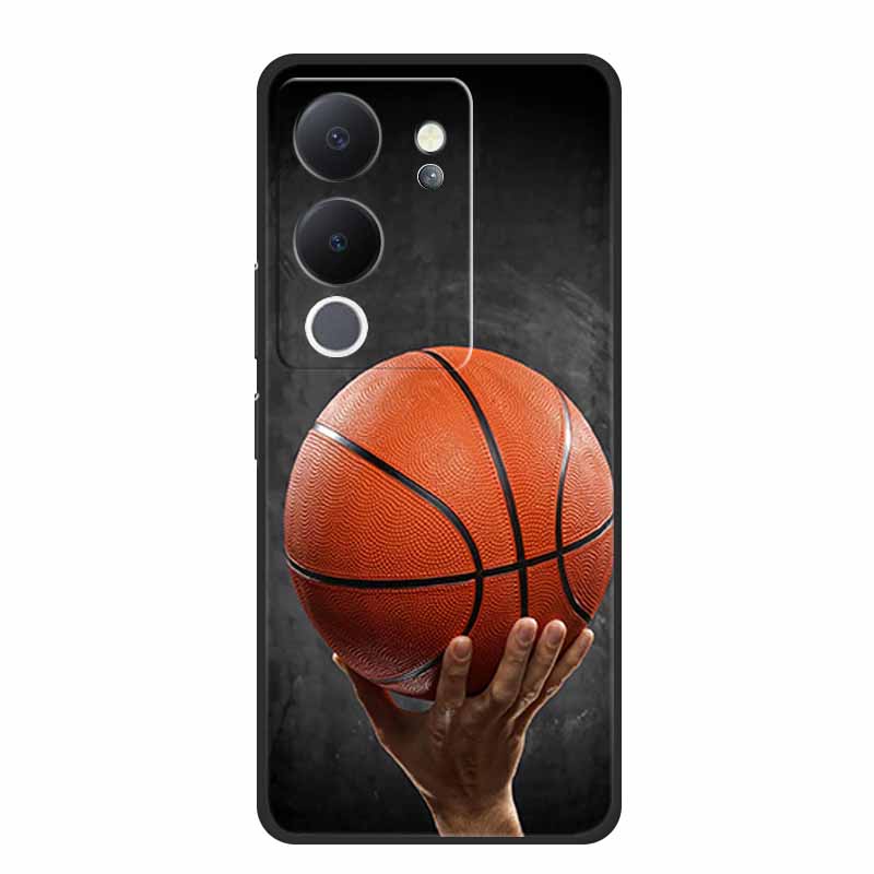 6.67" Чехол для Vivo V30 Lite Черный Силикон Мягкие Чехлы для Телефона Для Vivo V30 Lite Задняя Крышка Чехол V 30 Lite Funda Coque Оболочка Capas