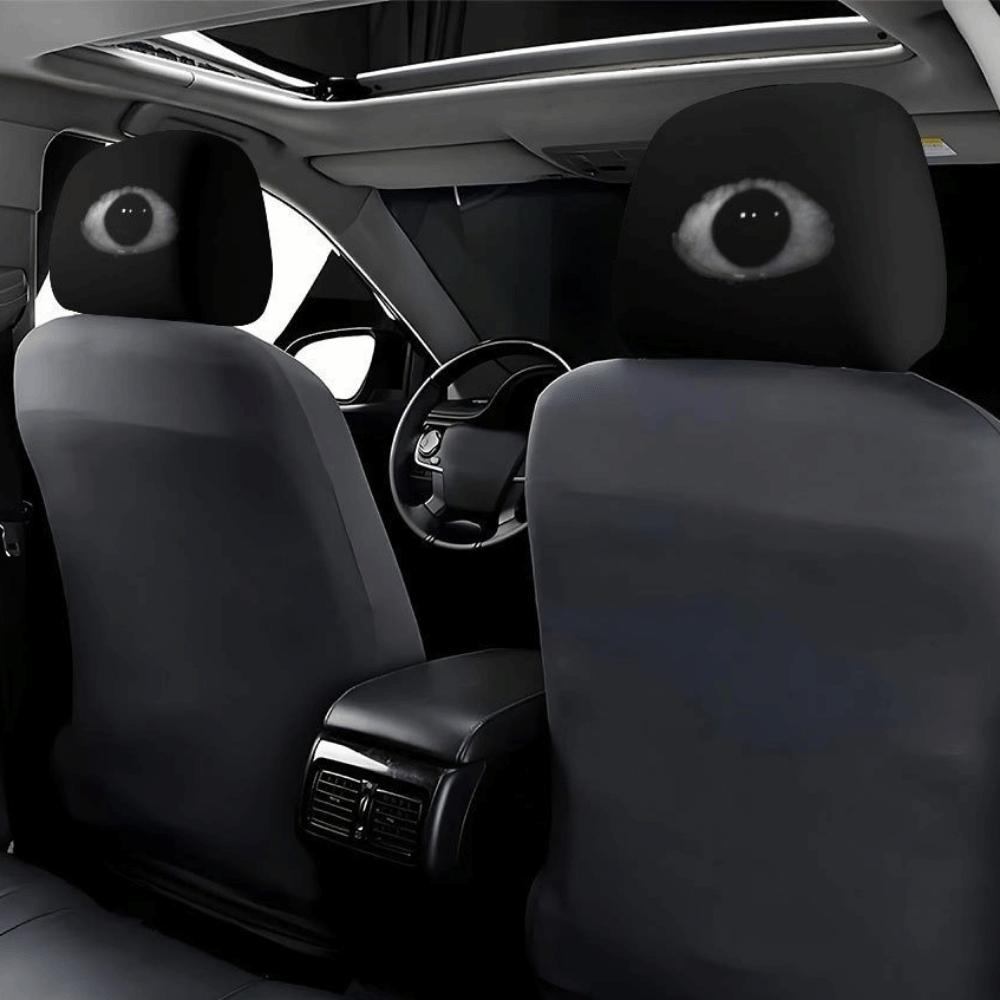 2PCS Elastic Car Headrests Protective Covers Washable Car Seat Headcover Gift for Car Lover