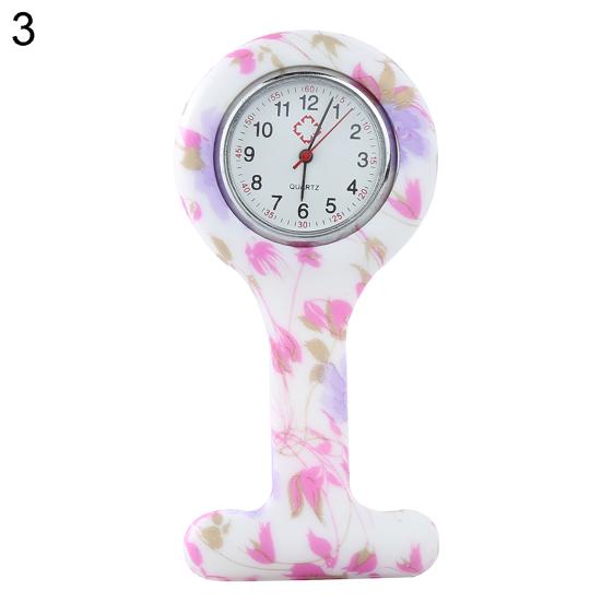 Силиконовые броши для медсестер с круглым циферблатом, туника, брелок, карманные часы