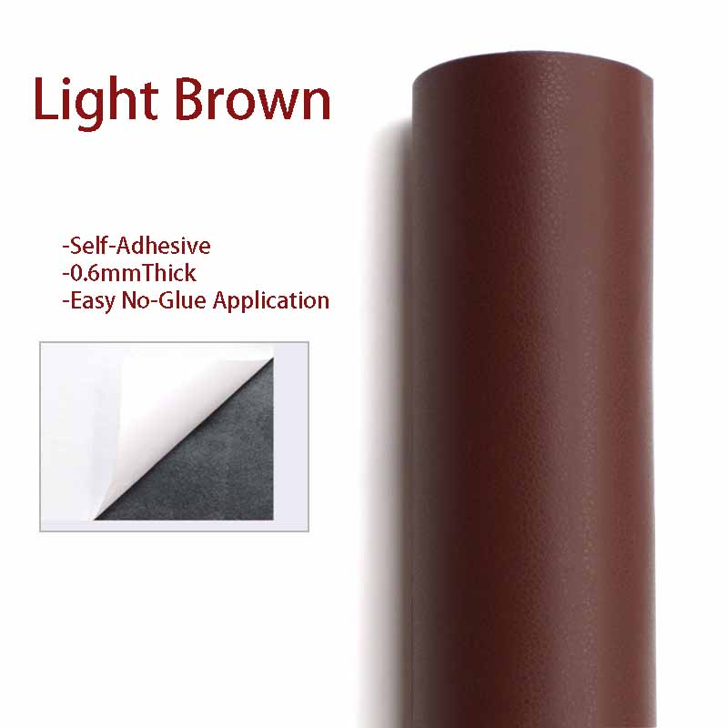 Прочная самоклеящаяся виниловая пленка из искусственной кожи - толщина 0,6 мм для ремонта дивана, обновления мебели, облицовки шкафа и столешницы