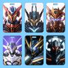 Gundam Выдвижной держатель для ID-карты и бейджа, для карт и контроля доступа