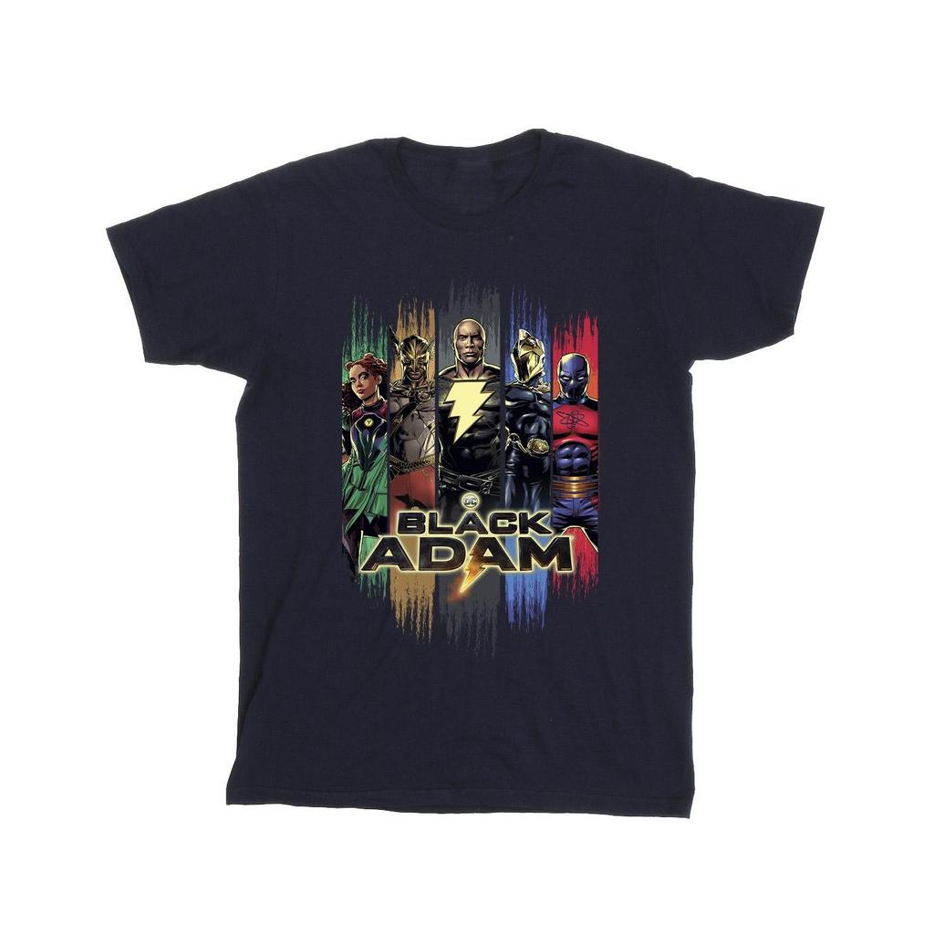 DC Comics Mens Black Adam JSA Complete Group T-Shirt