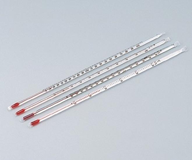Fluororesin Coated Thermometer Alcohol -30~50℃ / 1-8277-06
