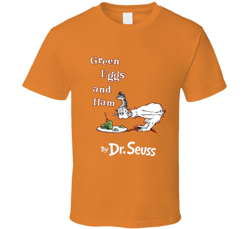 Green Eggs And Ham Dr Seuss T Shirt Mens Womens Tees Top Childrens book classic