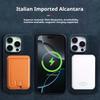 Магнитный чехол из замши Алькантара для iPhone 17 Pro Max Air 17 16 Pro 15 14 Plus 13 12 Всесторонний чехол с поддержкой беспроводной зарядки