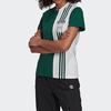 adidas Adibreak Футболка с принтом логотипа, вставками, дышащая, спортивная, с круглым вырезом, короткий рукав, женские топы, зеленый GJ6584