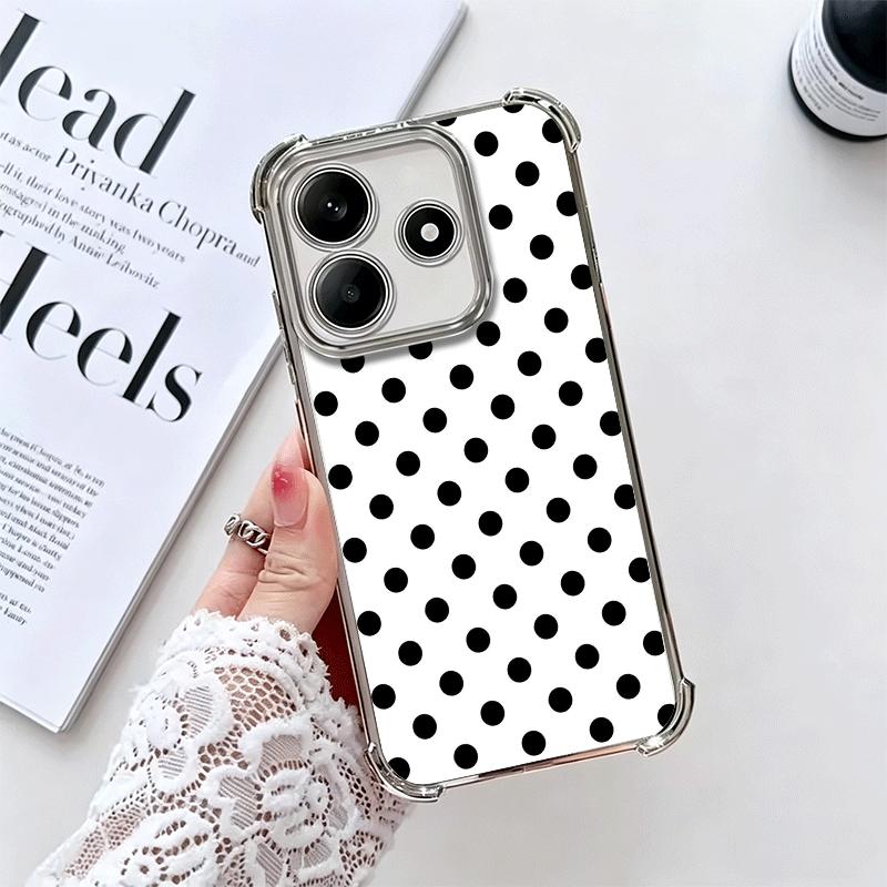 Чехол для телефона с рисунком в горошек, модный дизайн, покрытие, для Xiaomi Redmi Note 14 15 Pro Plus 13 12 11 11S 11T 10 9S 9 5G, противоударный Aira