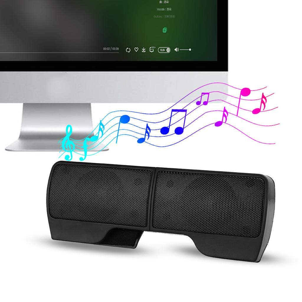 Laptop Soundbar USB Clip Screen Mini Desktop Portable 2.0 O Computer Accessories