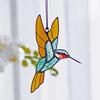 Акриловый колибри ловец солнца подвесное украшение для дома офис для внутреннего и наружного сада настенное искусство