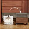 Large Capacity Rolling Storage Basket with Wheels Wire Basket Laundry Trolley  Bedroom