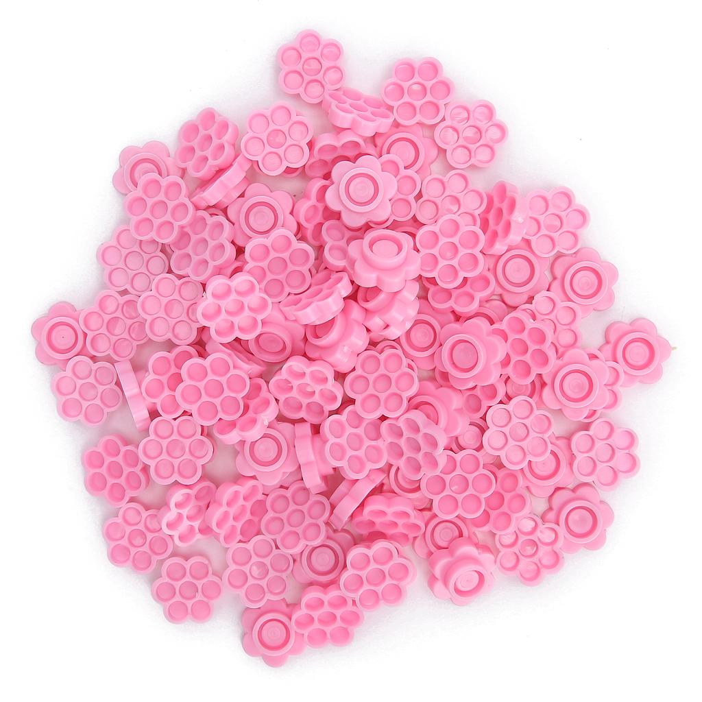 500 шт. Держатель для клея для наращивания ресниц в форме цветка, чашка для клея для наращивания ресниц, розовая