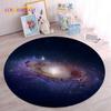 HD Galaxy Universe Space Stars круглый коврик, ковер для гостиной, детская спальня, диван, декор для игровой комнаты, нескользящий напольный коврик
