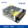 220 В в 24 В 2 А 50 Вт импульсный блок питания преобразователь переменного тока в постоянный светодиодный адаптер