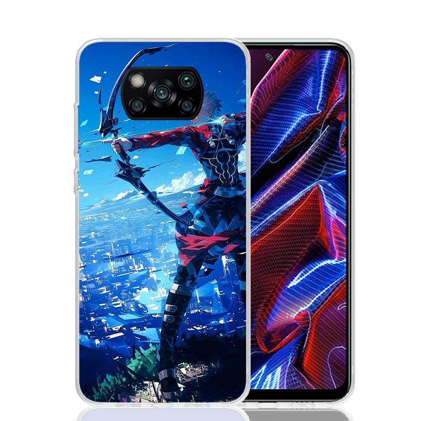 Чехол для телефона Fate Zero Stay Night Archer для Xiaomi Poco X7 X6 X5 Pro F7 Ultra Redmi 15C 15 13 13C 12 12C 10 10A 10C 9 9A 9C 9T Co