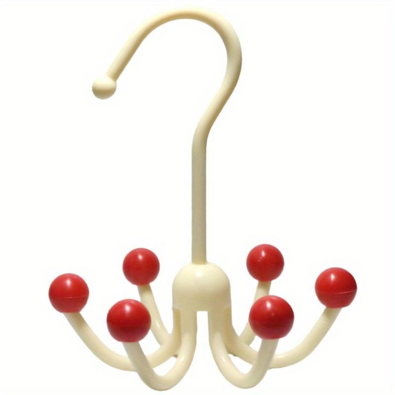 Rotatable six-pronged hook - clothing hook - hat hook - household underwear strap hook - tie and scarf hook