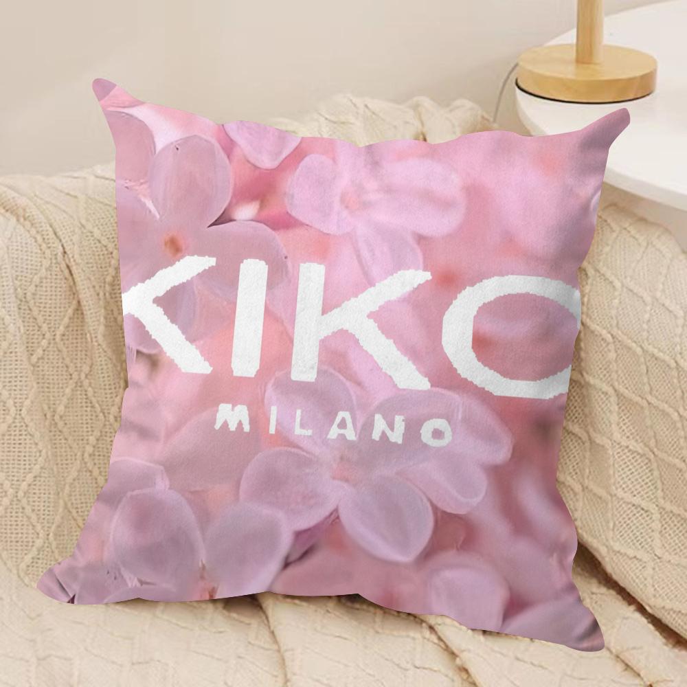 Cosmetics Brand KKiko Cushion Cover Short plush Doublesided Print Square Throw Pillow Covers Sofa Home Cushion Decor