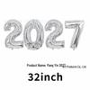 Набор больших фольгированных шаров-цифр 2026: 32'' и 40'' для Новогодних Праздников