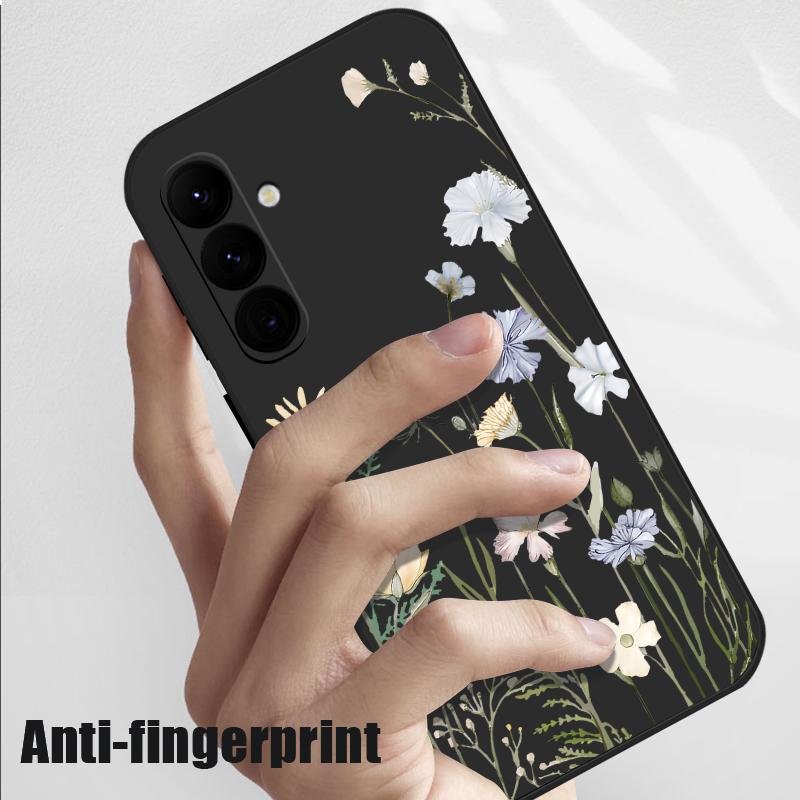 Чехол-шнурок с цветочным принтом для Samsung Galaxy S25 Ultra S24 S23 S22 Plus S21 FE A15 A16 A35 A36 A54 A55 A56 5G Противоударный Мягкий ТПУ Силиконовый Чехол